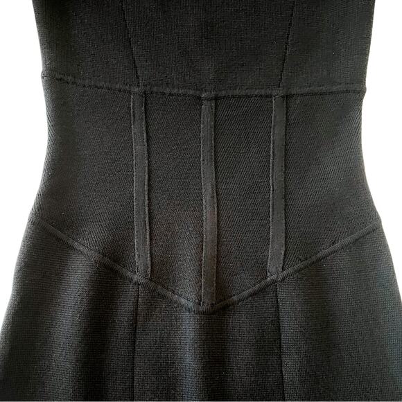 NWT Abercrombie Off-The-Shoulder Corset Mini Dress Black Size Small Tall - Picture 10 of 13